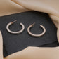Open Round Silver Hoops