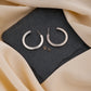 Open Round Silver Hoops