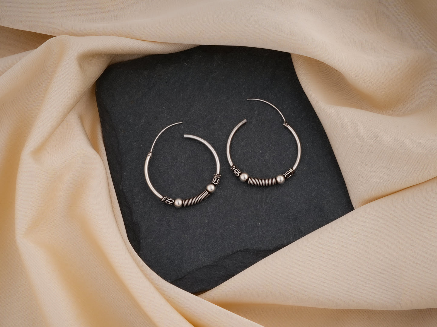 Silver Hoops(8)