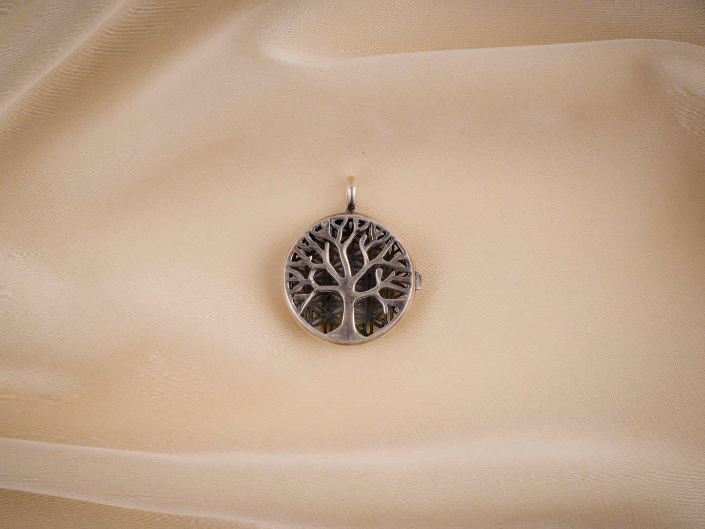 Tree Of Life Reversible Silver Pendant