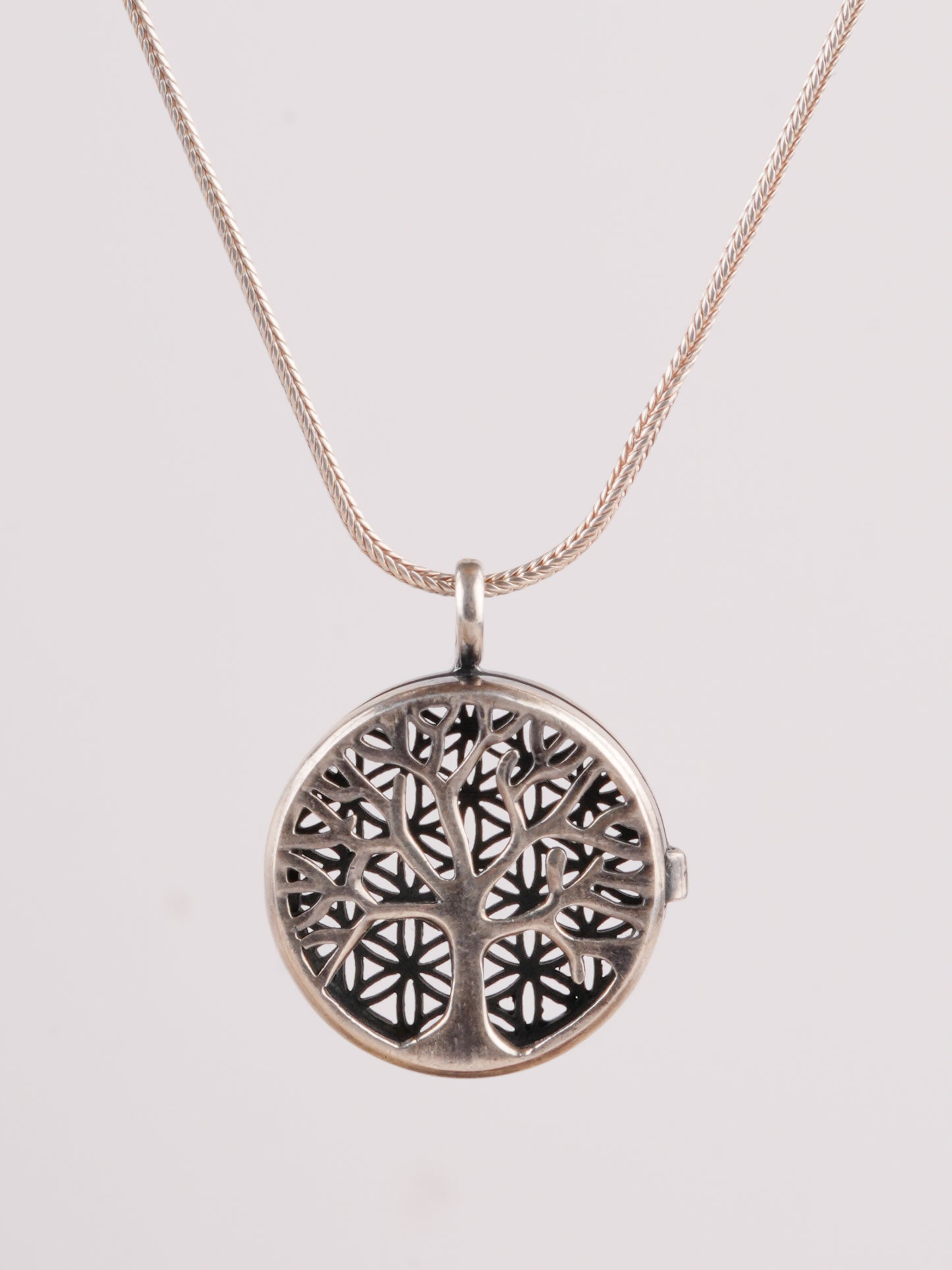 Tree Of Life Reversible Silver Pendant