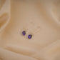 Amethyst Silver Drop Danglers