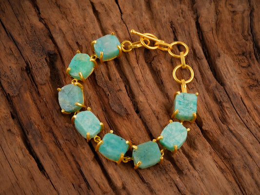 Uncut Amazonite Bracelet