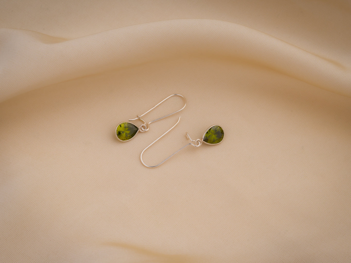 Peridot Drop Danglers