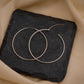 Plain Silver Hoops(50 mm)