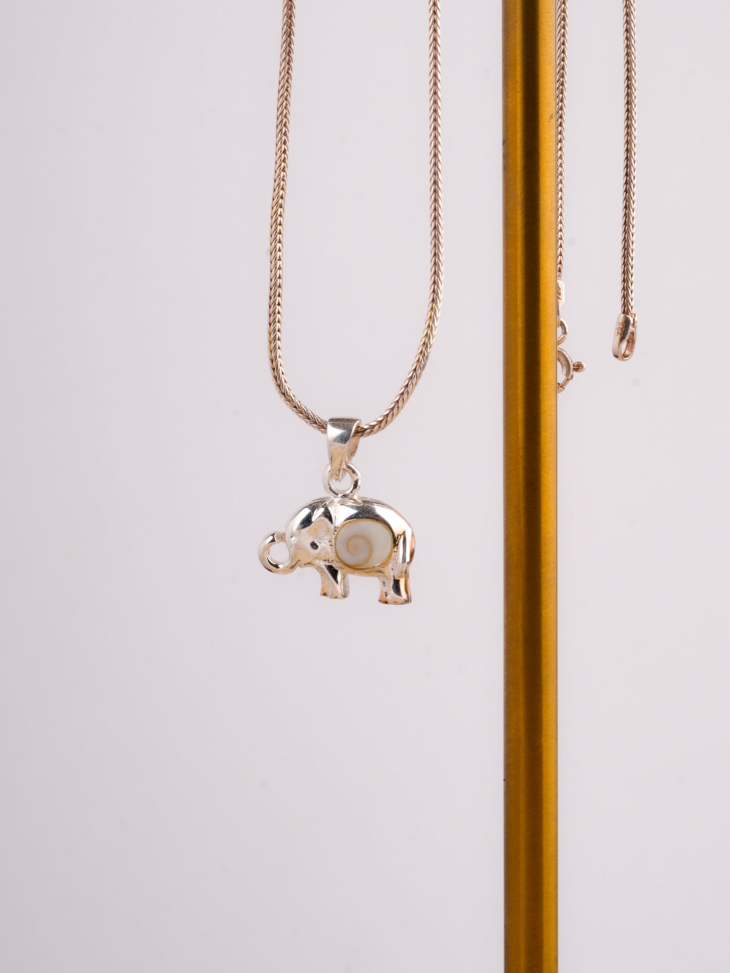 The Sacred Gomati Silver Elephant Pendant