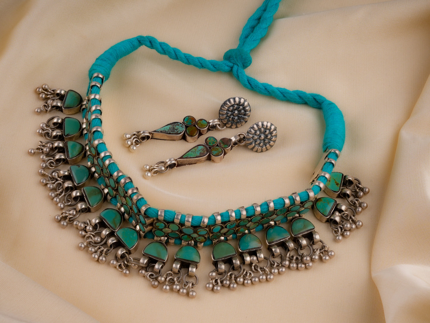 Teal Turquoise Choker Set