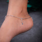 Starlit Strands Silver Anklets