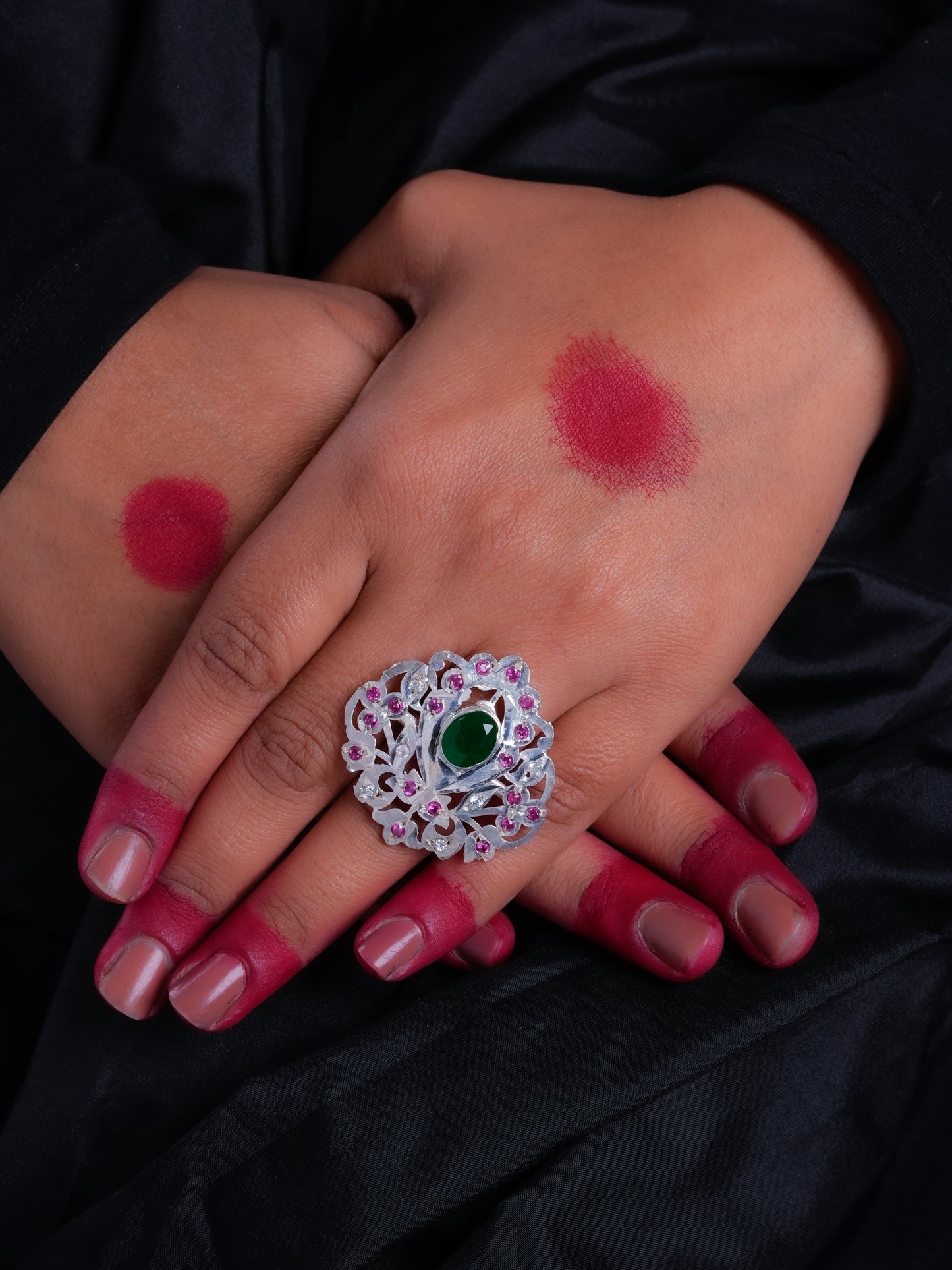 Noorie Purani Dilli Silver Ring