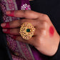 Noorie Purani Dilli Gold Plated Silver Ring