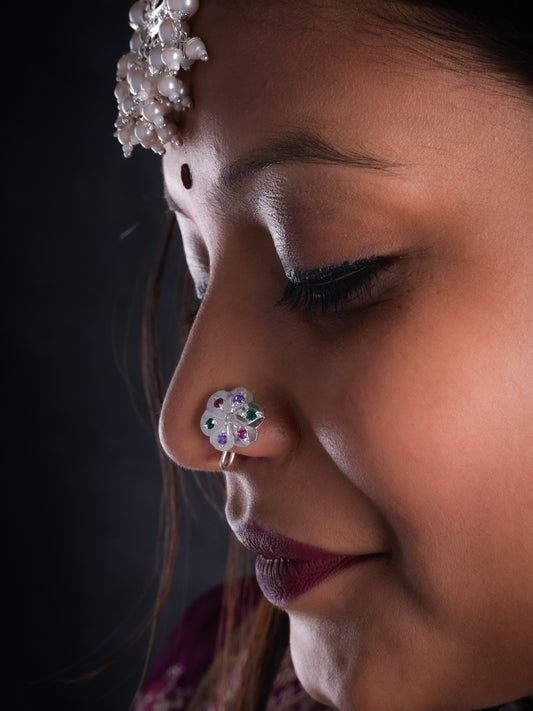 Phool Purani Dilli Clip On Nose Pin