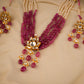 Lotus Kundan Designer Necklace Set