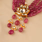 Lotus Kundan Designer Necklace Set