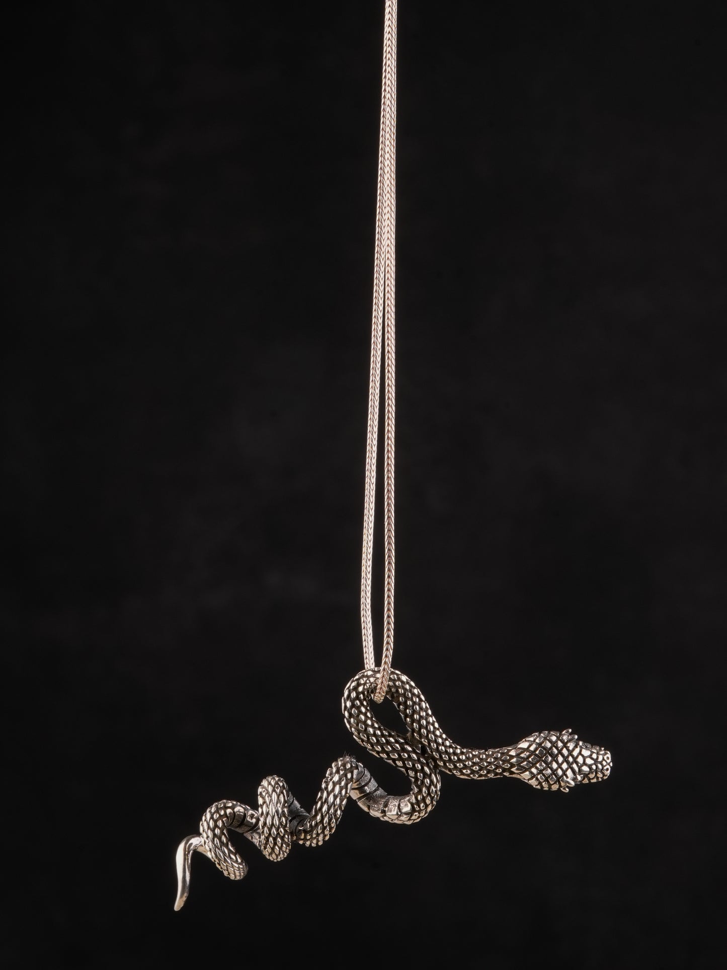 Silver Serpentine Pendant