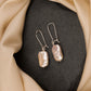 Freshwater Rectangle Pearl Silver Danglers