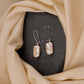 Freshwater Rectangle Pearl Silver Danglers