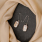 Freshwater Rectangle Pearl Silver Danglers