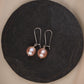 Pink Baroque Pearl Silver Danglers