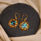 Exotic Sands  Abalone Earrings