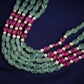 Multilayer Cascading Necklace