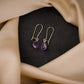 Amethyst Silver Drop Danglers