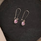 Passion Pink Heart Drops Danglers