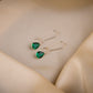 Emerald Green Drop Danglers