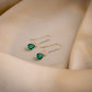 Emerald Green Drop Danglers