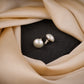 Unique Freshwater Baroque Pearls Silver Studs