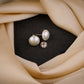 Unique Freshwater Baroque Pearls Silver Studs