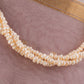 Tri Layered Freshwater Pearl Tumbles Necklace