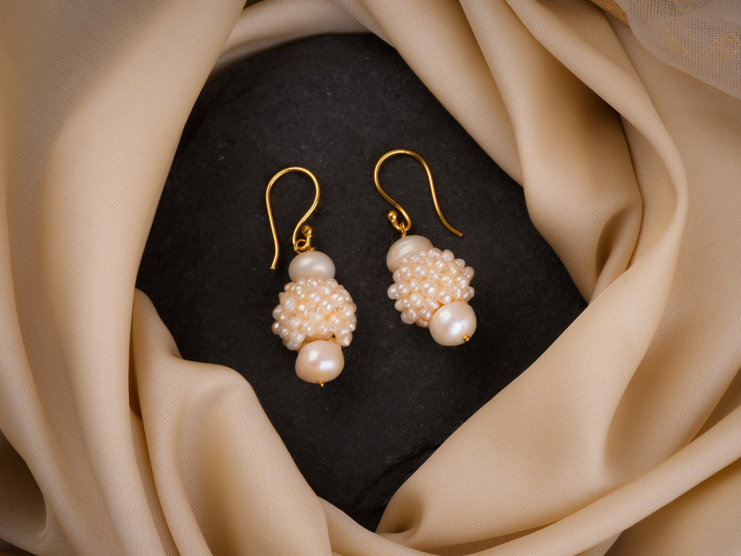 Freshwater Woven Pearls Necklace Set