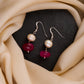 Freshwater Pearls And Pink Onyx Drops