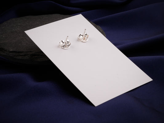 Ash Grey Pearl Studs(7mm)