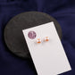 Peach Freshwater Pearl Studs(8 mm)