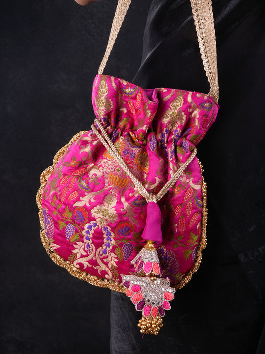 Rang Mahal Banarasi Silk Potli