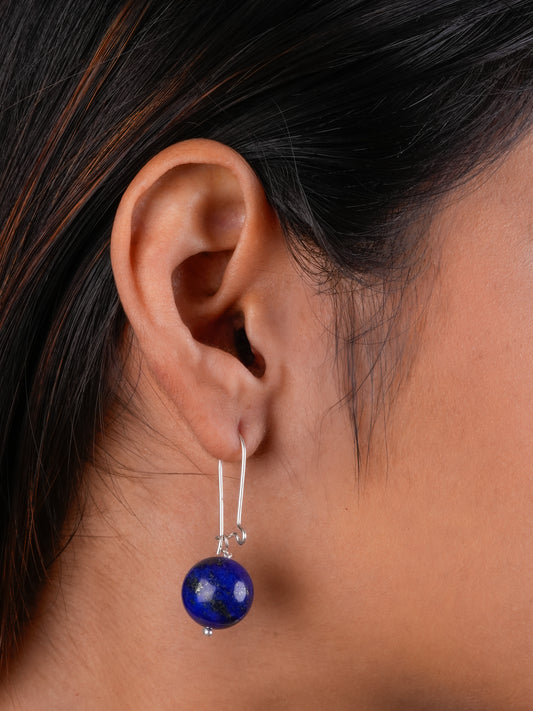 Lapis Lazuli Silver Dangler Drops