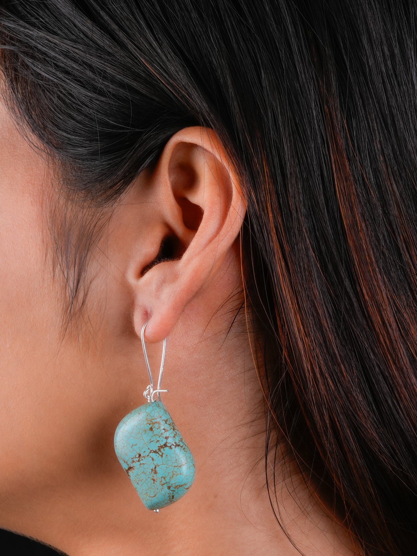 Turquoise Drop Danglers