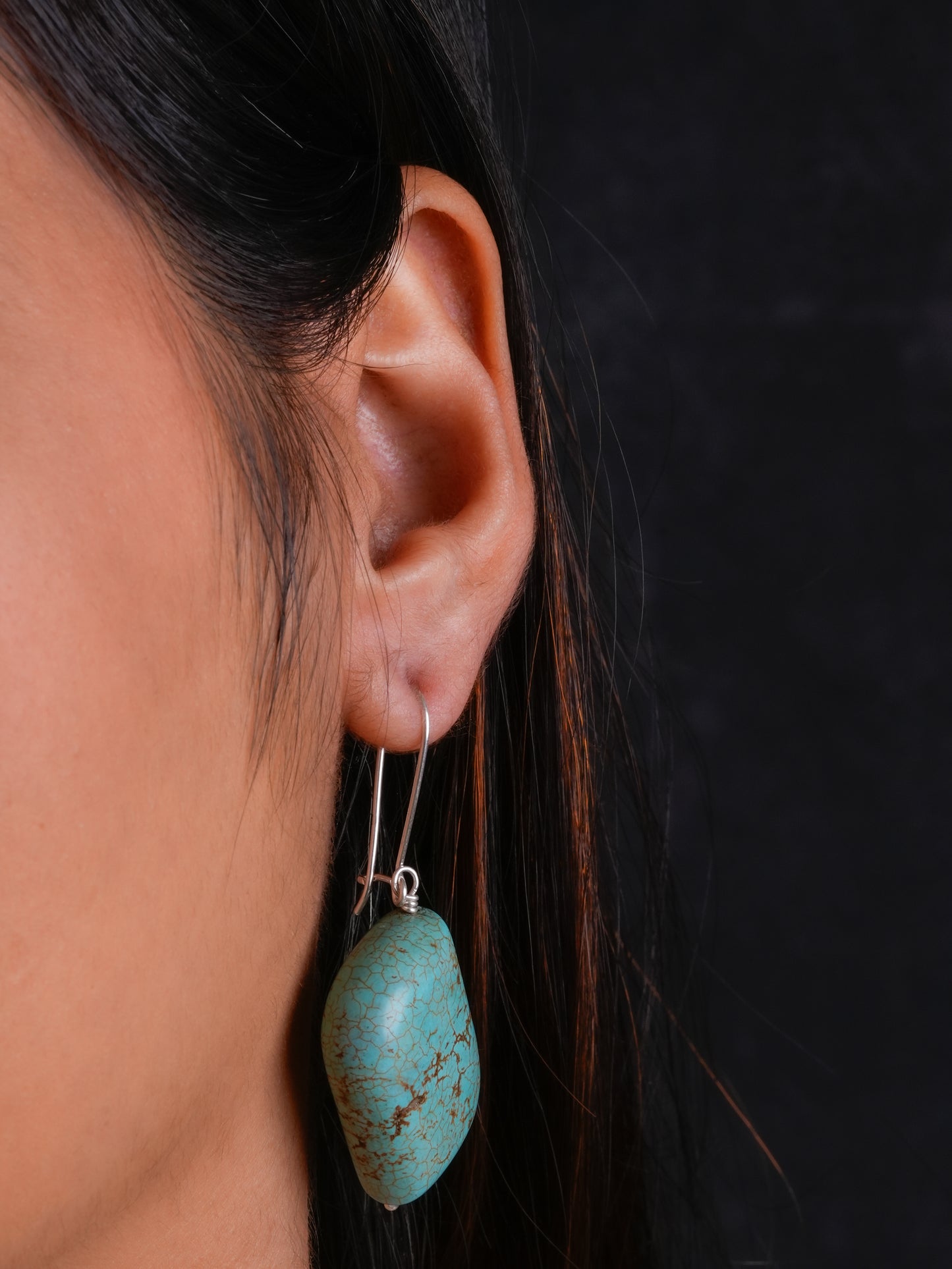 Turquoise Drop Danglers