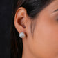 Unique Freshwater Baroque Pearls Silver Studs