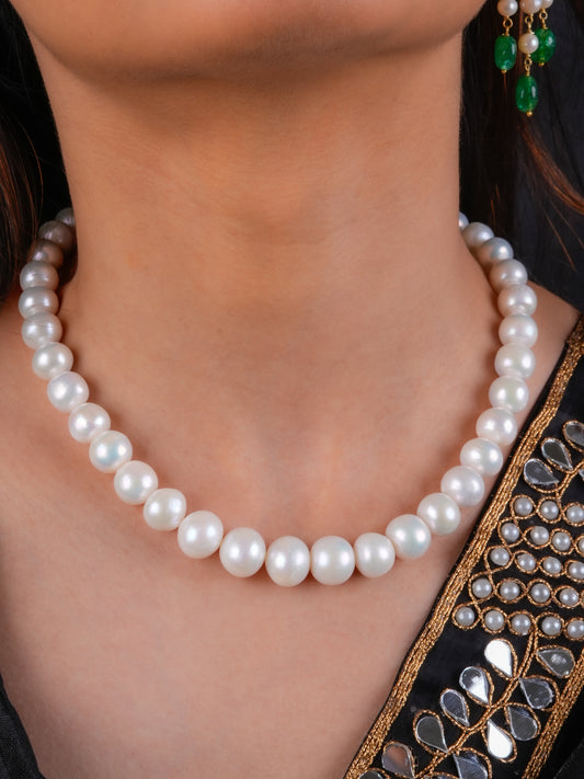 Classic AAA Round Pearl Necklace(13-14mm)