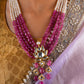 Lotus Kundan Designer Necklace Set