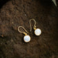 Coin Baroque Pearl Earrings