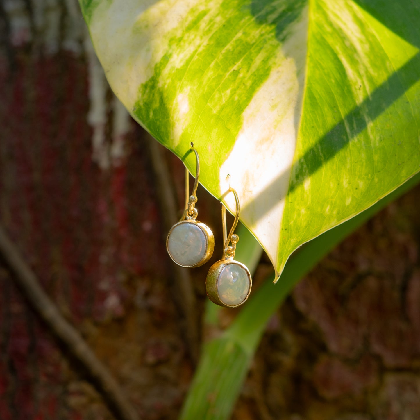 Coin Baroque Pearl Earrings