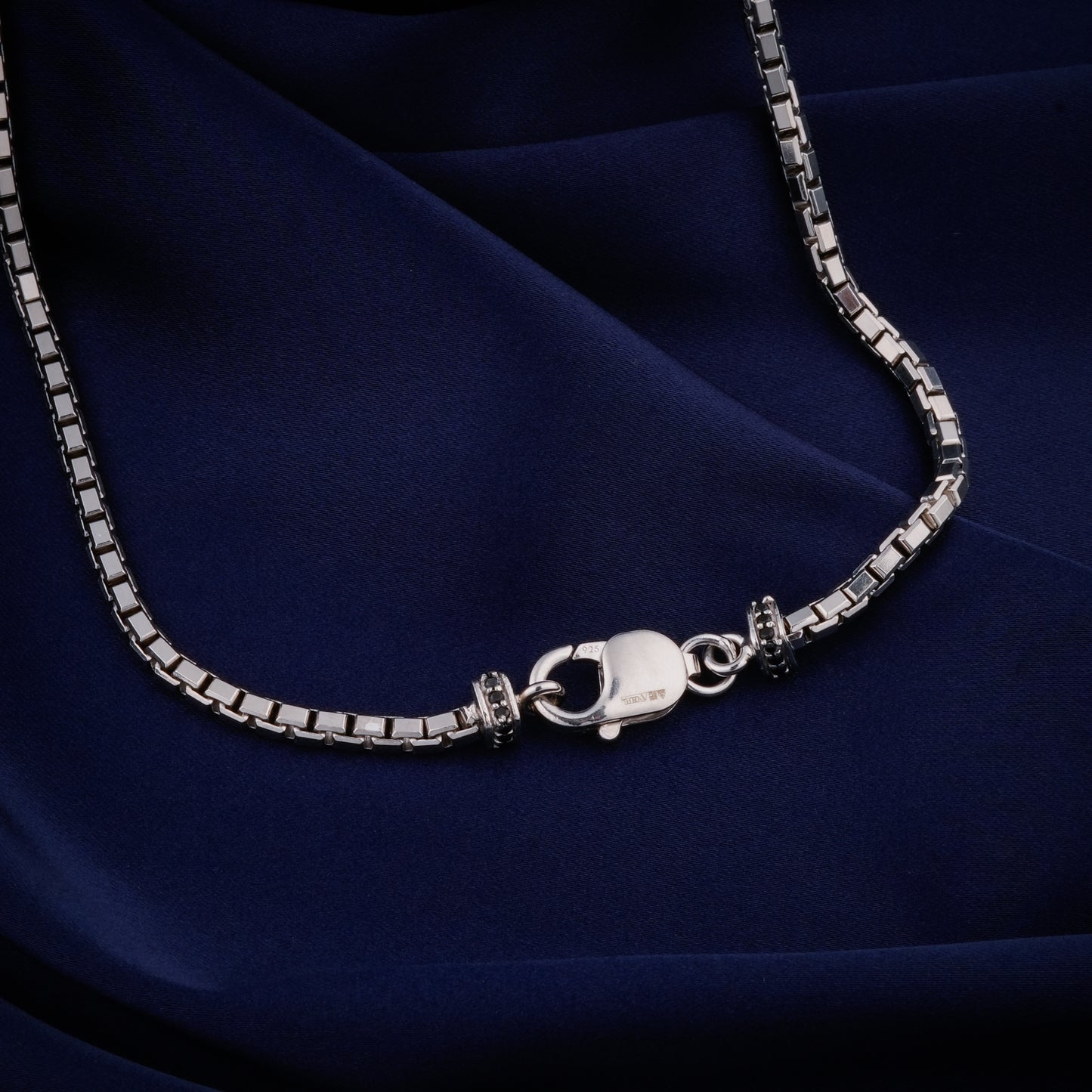 Silver Compass Chain For Men