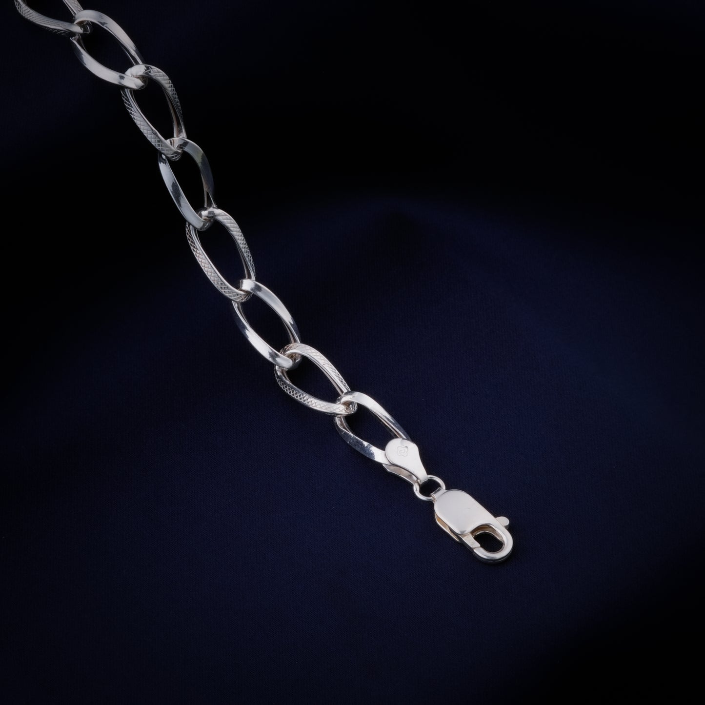 Franco Silver Link Chain For Men