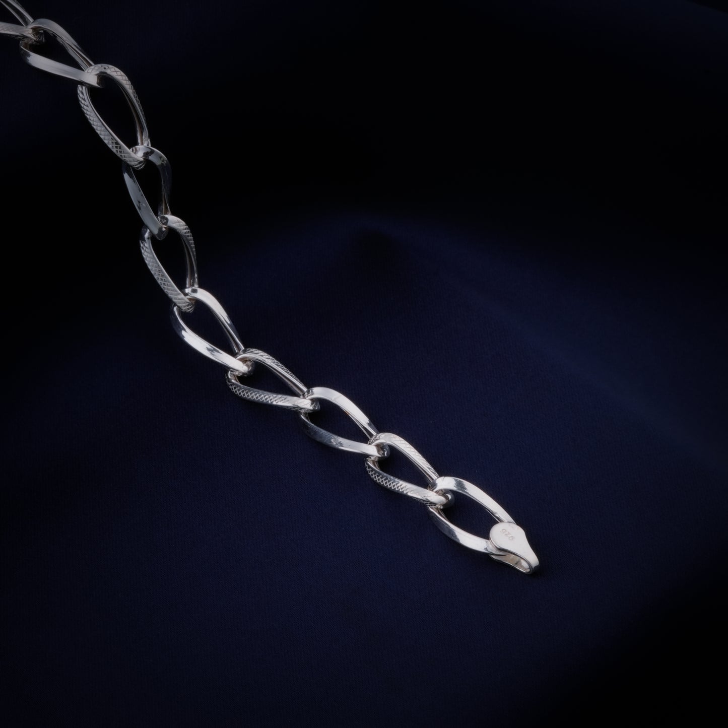 Franco Silver Link Chain For Men