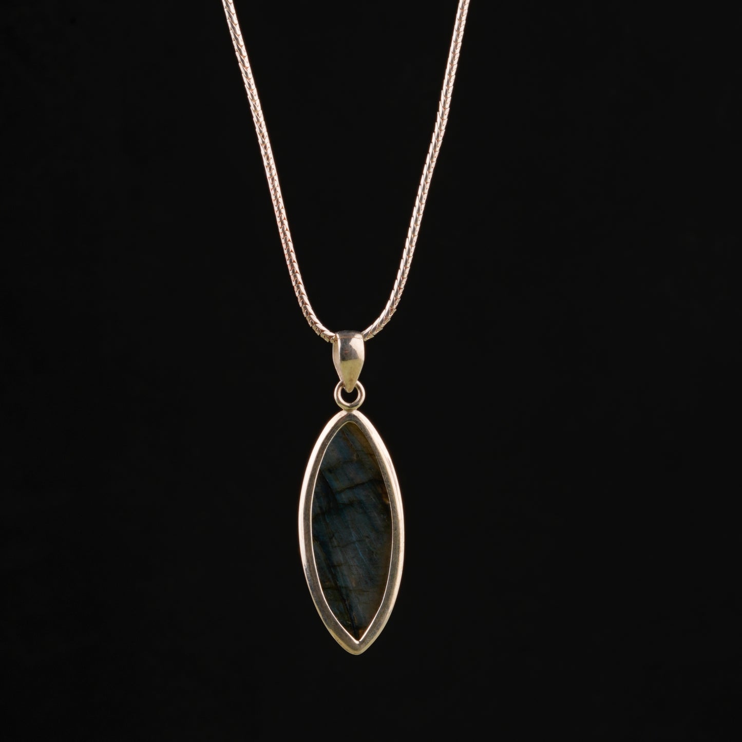 Marquise Labradorite Pendant