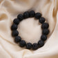 Lava Beads Men Bracelet(12mm)