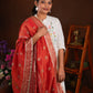 Totapari Sunset Red Fashion Dupatta